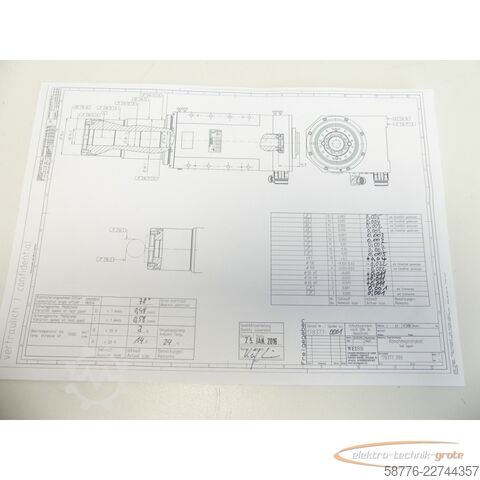 Componenta Weiss 178377 Schleifspindel 21kw / 7000 U/min = 0001    !