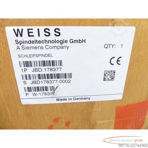 Componenta Weiss 178377 Schleifspindel 21kw / 7000 U/min = 0002    !