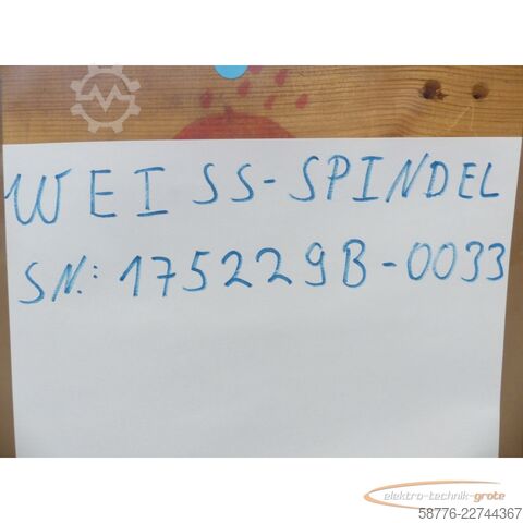Στοιχείο Weiss W-175229B / 175229B Schleifspindel SN: 175229B-0033 - ! -