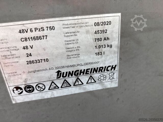 Elektrische vorkheftruck met 4 wielen Jungheinrich EFG 320 / 1424 Std. / Lack NEU