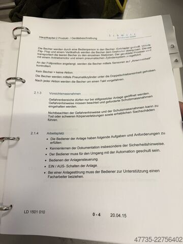 Verpakken in bekers SCHMUTZAUTOMATION LD 1501010 Abful