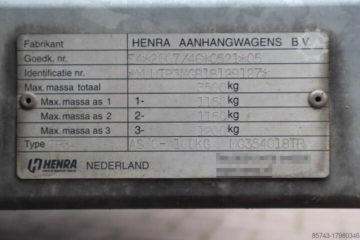 Henra Multi 3500kg Henra Multi 3500 kg de capacidad de carga Henra Multi 3500kg Henra Multi 3500 kg loading capacity