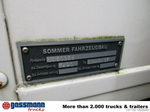 Vrachtwagen met bakwagen Iveco EuroCargo 75 E 17/4x2, 6x VORHANDEN!