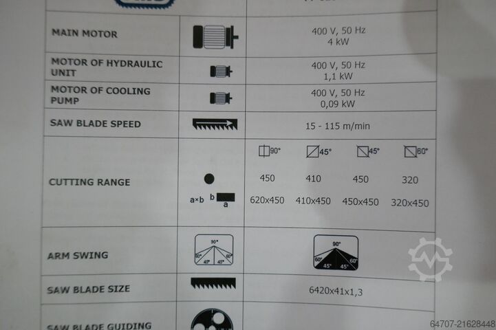 Band saw TMJ PP620DG CNC