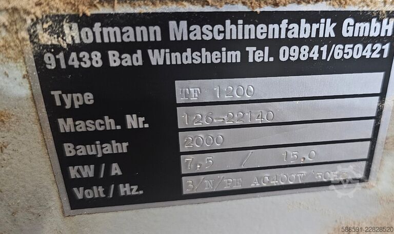 Fresadora de mesa Hofmann TF 1200