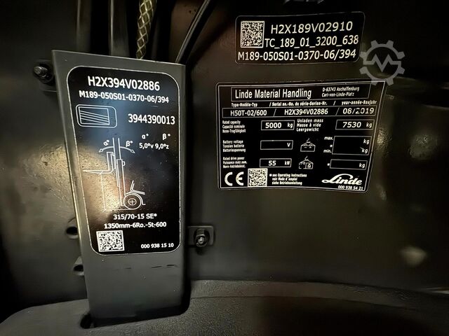 Chariot élévateur Linde H50T-02/600 [ID: 96]