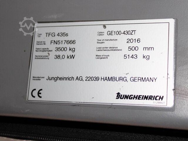 LPG-vorkheftruck Jungheinrich TFG 435s GE100-430ZT