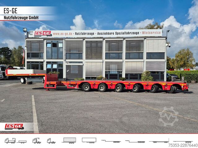 Semirimorchio ribassato BROSHUIS 6-Achs-Satteltieflader - teleskopierbar