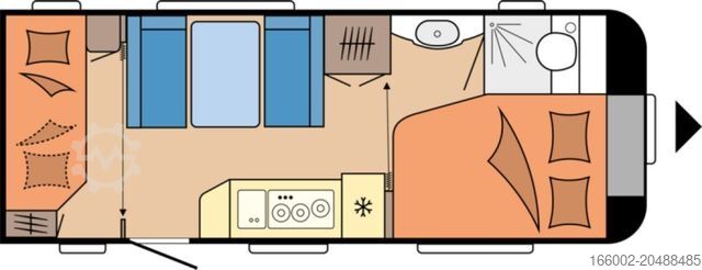 Karavan HOBBY De Luxe 540 KMFe Garage Auflastung 1800 kg