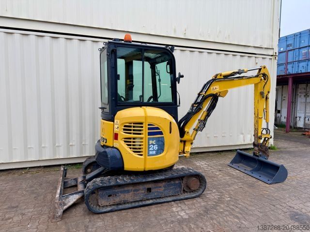 Mini ekskavatör KOMATSU PC26MR-3 / 2020 BJ / 2 x Löffel