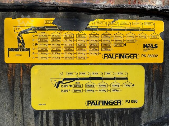 Kamion sa kranom MAN TGA 33.390 + PALFINGER PK 36002---5X EXT + 6X6 ...