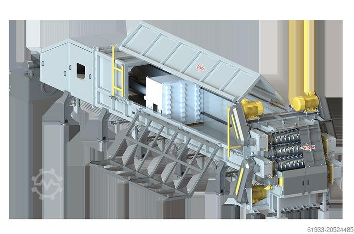 Fyr-axlad rör- och profilschredder Genox J1200
