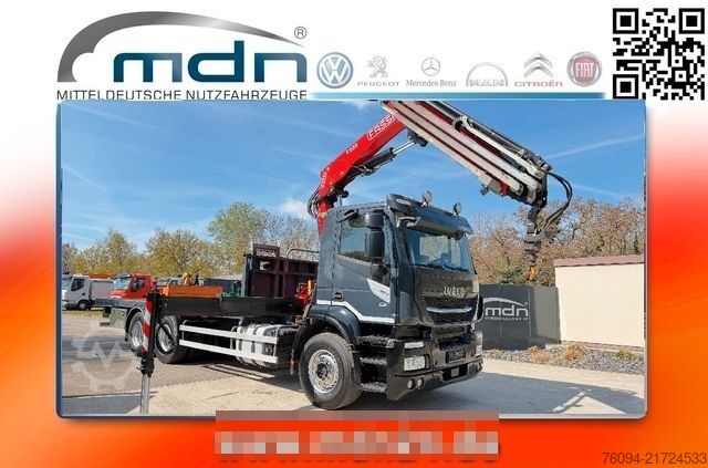 Φορτηγό με επίπεδη καρότσα IVECO Stralis X-Way 360 6x4 Pritsche Kran 23m AHK