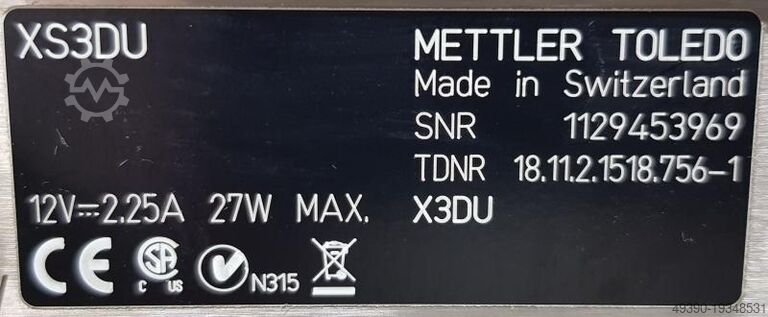 Mikrowaga, waga laboratoryjna, waga precyzyjna, waga precyzyjna, waga, mikro balance, mikrowaage METTLER TOLEDO XS3DU
