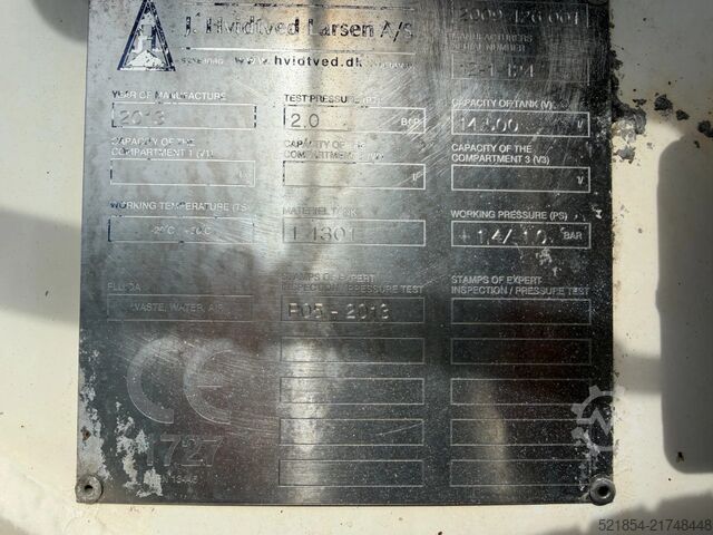 Sugekøretøj Scania P400 14,5m3 Dry Vacuum-truck (Only 298h), 2013