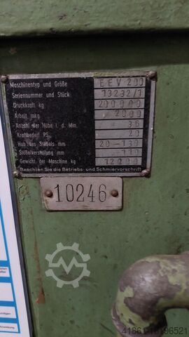 Exzenterpresse RUHRMANN EVV 200