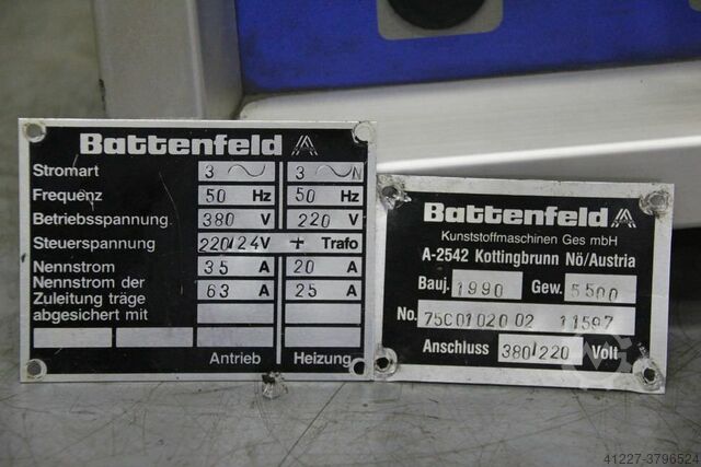 Kontrolpanel Battenfeld Bedienfeld