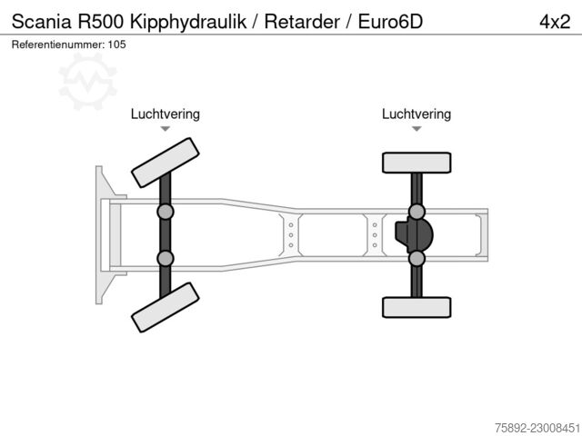  Scania R500 Kipphydraulik / Retarder / Euro6D