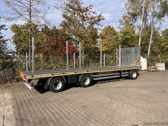 Açık dorseli römork Möslein T 3 Plato 10 m  3 Achs Jumbo- Plato- Anhänger 10 m, Mega