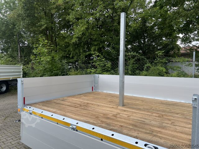 Açık dorseli römork Möslein THT 11- G 6,2 Tandem Pritsche- Tieflader mit Rungentaschen