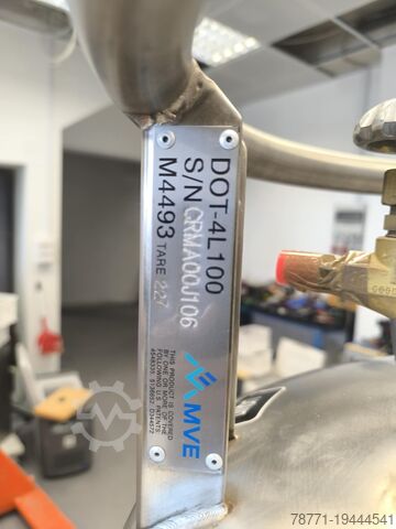 Vloeibare stikstofcilinder MVE 180LP Cryo-Cyl