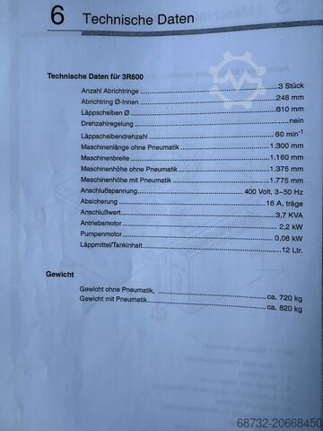 Enskivig planslipmaskin joke EL 600