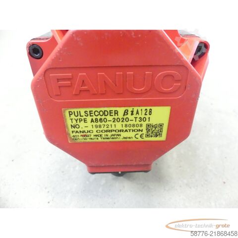 Besturingsunit Fanuc A06B-0063-B003 AC Servo Motor SN: C189F351E + A860-2020-T301 Pulsecoder