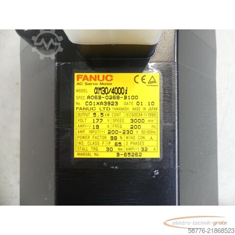 Styrenhet Fanuc A06B-0268-B100 AC Servo Motor SN: C01XA3923 -neuwertig-