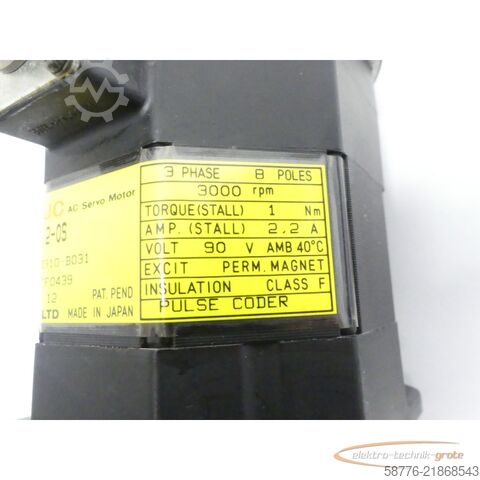 Steuerung Fanuc A06B-0310-B031 AC Servo Motor SN: C90ZF0439
