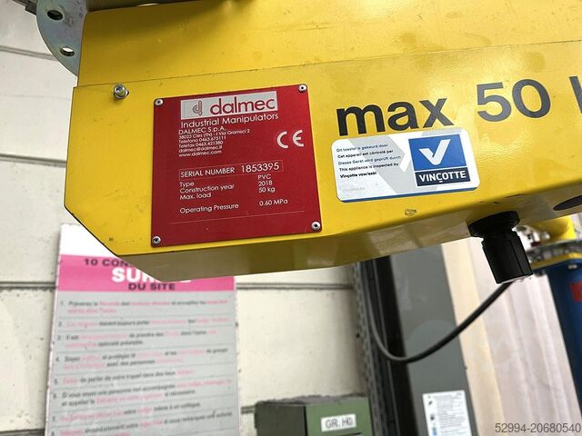 Förderbänder, Brückenkrane, Gerüstkrane Dalmec PEC 50 kg