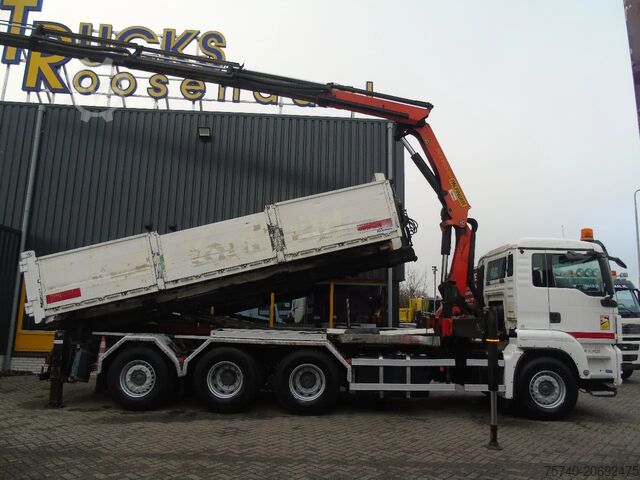 Vrachtwagen met kraan MAN TGS 32.400 + PALFINGER PK23.001EH + HOOKSYSTEM ...
