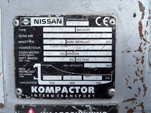 Gaffeltruck Nissan GQ02 L 30 CU