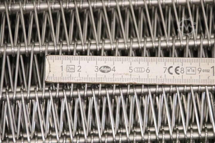 Conveyor belt, link belt, stainless steel, 4 rollers Costacurta VICO FLEX Breite 455 mm