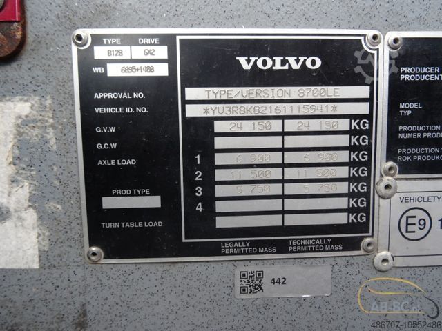 Stadtbus VOLVO 8700 LE, B12B, 54 Sitze, 44 Stehplaetze, Euro 4