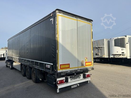 Semi-remorque bâchée SCHMITZ SCB S3T, VARIOS, LIFTACHSE,  EDSCHA-VERDECK