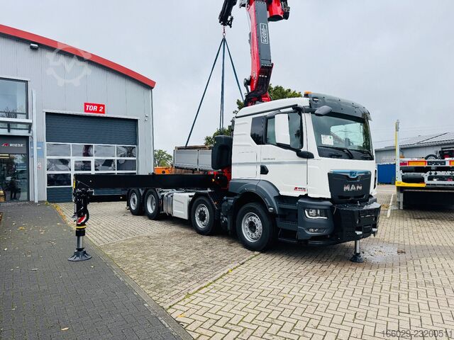 Camión de carga pesada MAN TGS 35.520 8x2 Hydrodrive 8x4, Fassi F805 techno