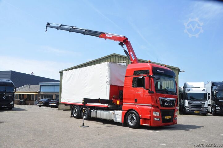 Camion-grue MAN TGX 26.480 XXL 6X2 HMF 2620 CRANE + BDF BODY + ...