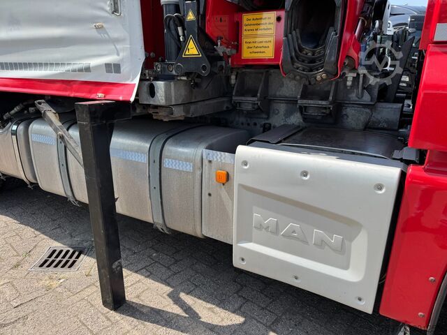 Vrachtwagen met kraan MAN TGX 26.480 XXL 6X2 HMF 2620 CRANE + BDF BODY + ...