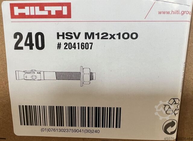 Šroubová kotva 100 000 kusů Hilti HSV M12x100