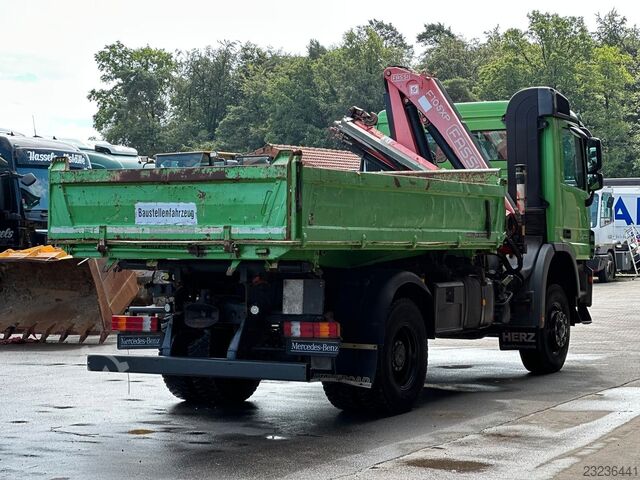 Τρίπλευρο ανατρεπόμενο φορτηγό MERCEDES-BENZ Actros 2036 4x4BB/MEILLER DSK 6m³/ FASSI F105XP