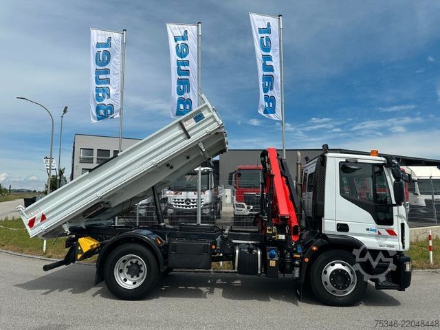 Billenő teherautó IVECO 120E280 Kipper/Kran/Palfinger/Funk/nur 32 tkm !