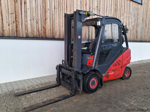 Forklift Linde H 30 Diesel Triplex Doppelzusatzhydrauli