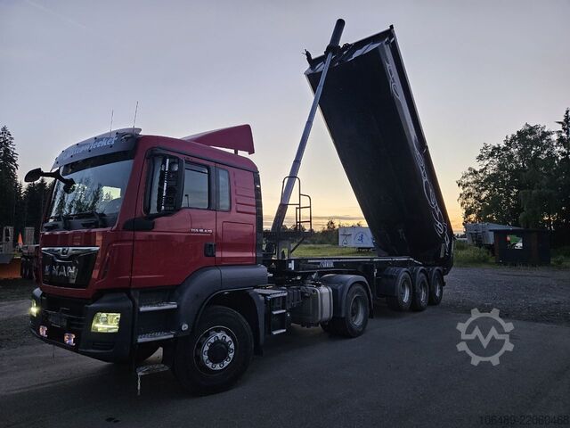 Semirremolque volquete CARNEHL 24 m CHKS/HH   Stahl  Kippmulde Plane Lift achse