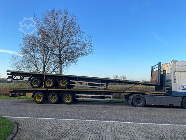 Platform römorku Haan OPL45 Heavy Duty / Rungen-Potholes /BPW / 2x Li...