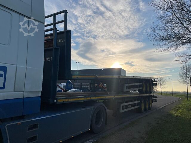 Platform römorku Haan OPL45 Heavy Duty / Rungen-Potholes /BPW / 2x Li...
