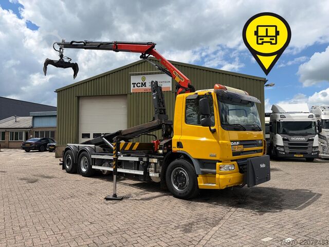 Camion-grue DAF CF 75.250 PALFINGER CRANE + HOOKLIFT  143.037km