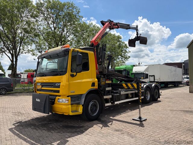 Camion-grue DAF CF 75.250 PALFINGER CRANE + HOOKLIFT  143.037km