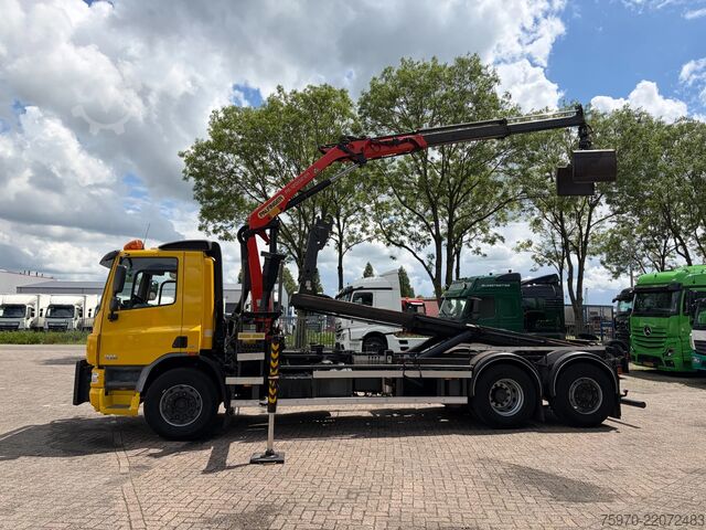 Camion-grue DAF CF 75.250 PALFINGER CRANE + HOOKLIFT  143.037km