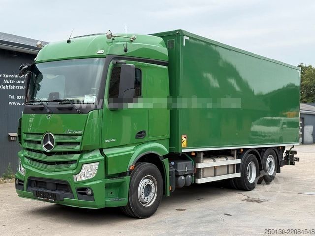 Φορτηγό κουτί (κουρμπαριστό) MERCEDES-BENZ Actros 2542 6x2 LL Koffer+BÄR LBW/NLA /NAVI/KLIM