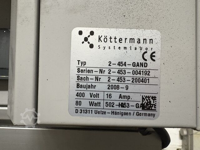 Systeemlaboratorium afzuigingen KÖTTERMANN 2-454-GAND